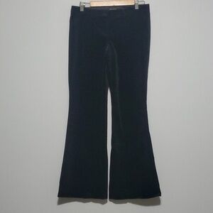 The Limited pants women's size 6 Drew Fit black trouser velour like flare pants
